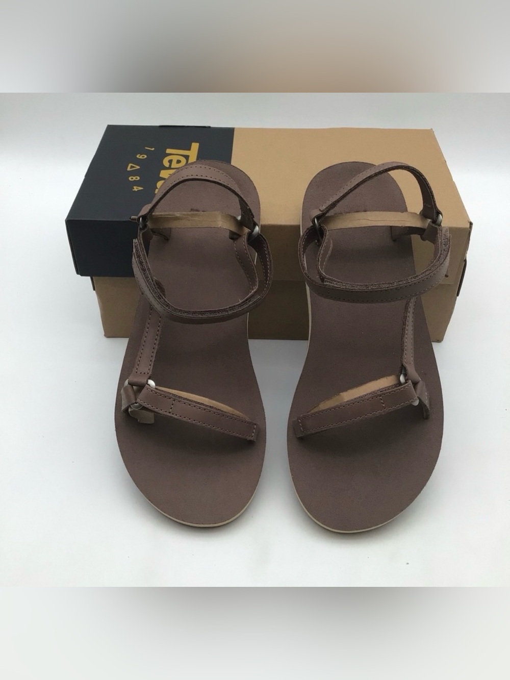 Teva Original Univeral Slim Antelope Brown Antelope Brown W7 NEW - Picture 3 of 7